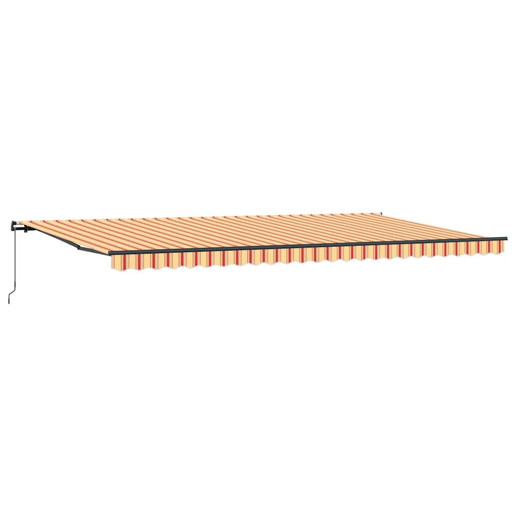 Ištraukiama markizė geltonos ir oranžinės spalvos 600 × 350 cm