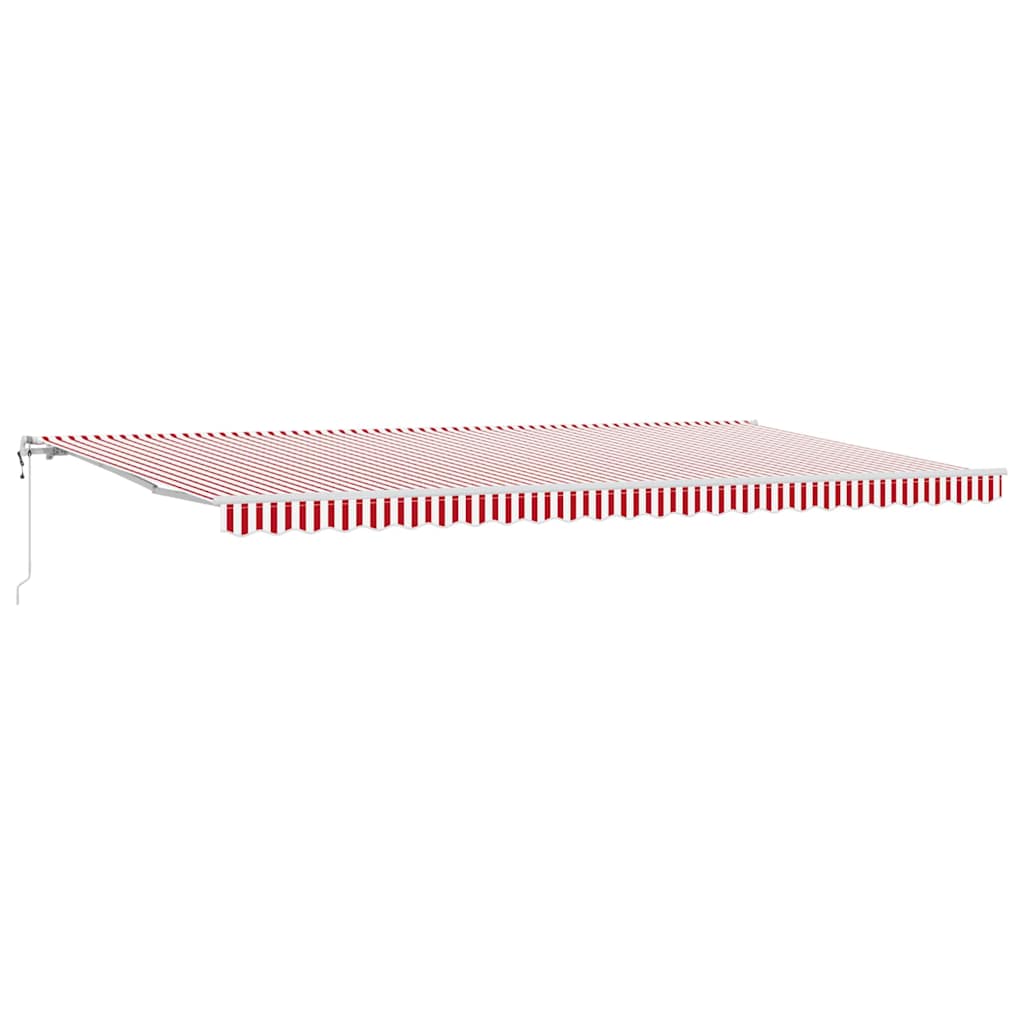 Elektrinė ištraukiama pavėsinė Raudona ir balta 600 × 350 cm