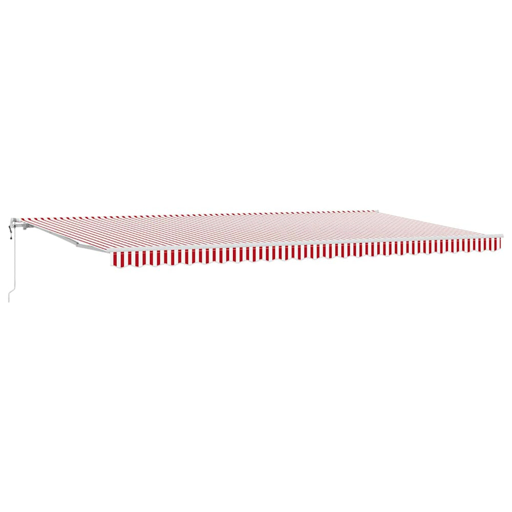Elektrinė ištraukiama pavėsinė Raudona ir balta 600 × 350 cm