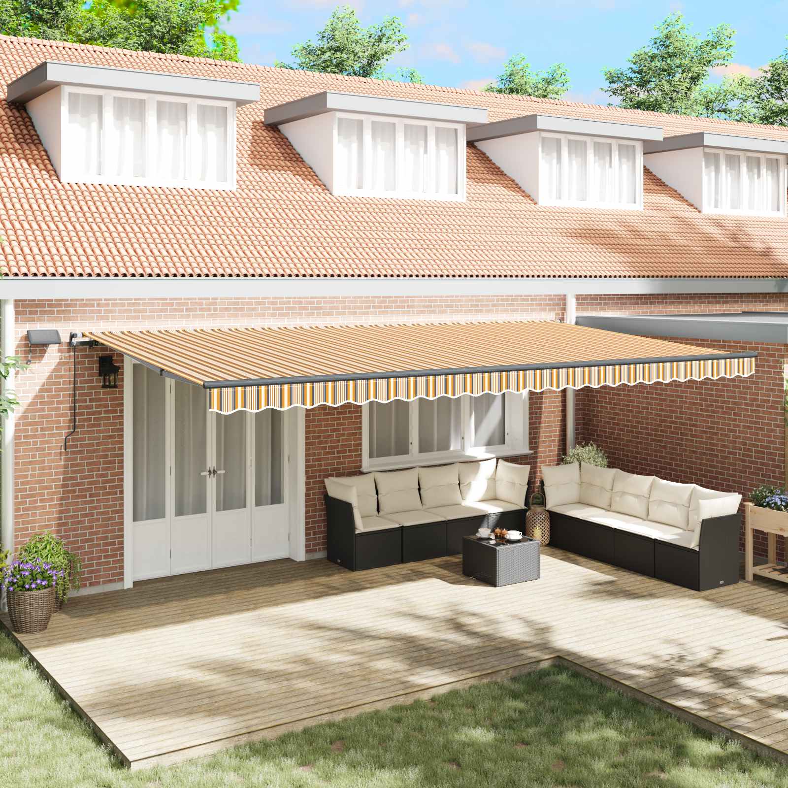 Ištraukiama markizė Įvairiaspalvis 600 × 350 cm