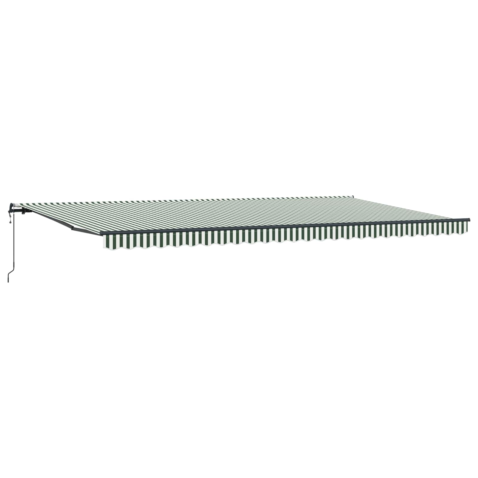 Ištraukiama markizė Žalia ir balta 600 × 350 cm