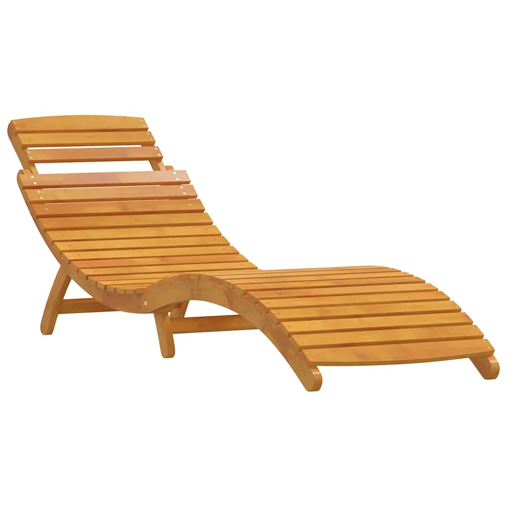 Sun lounger 2 pcs Brown 55 x 184 x 64cm