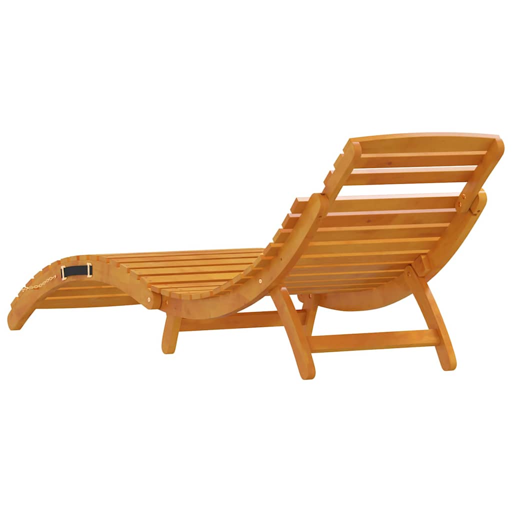 Sun lounger 2 pcs Brown 55 x 184 x 64cm