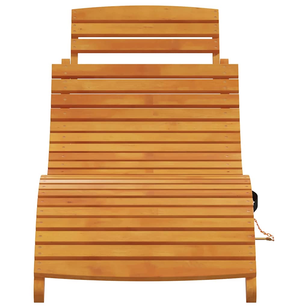 Sun lounger 2 pcs Brown 55 x 184 x 64cm
