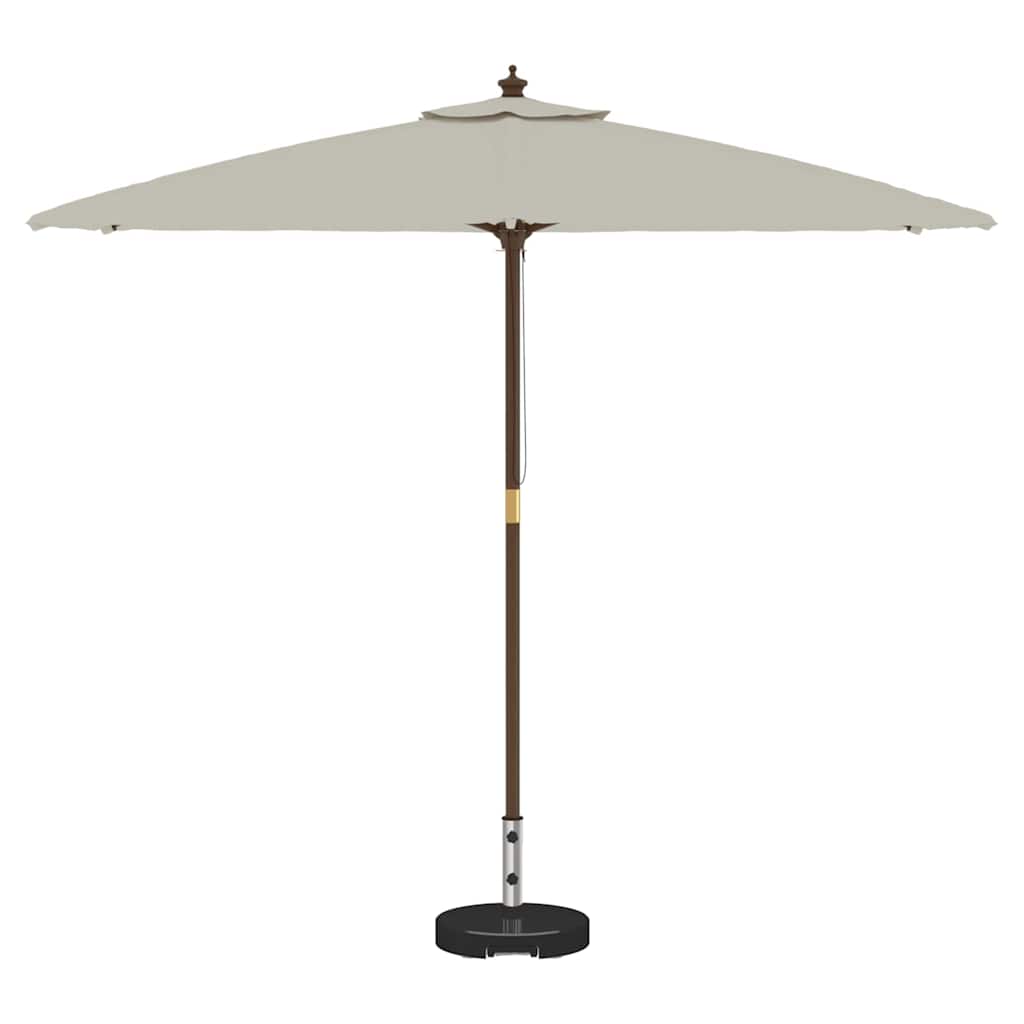 Round Black Granite Wheeled Umbrella Base with Handle 29 kg