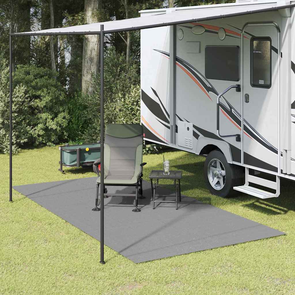 Telts paklājs Antracīts 500 × 350 cm Poliesters