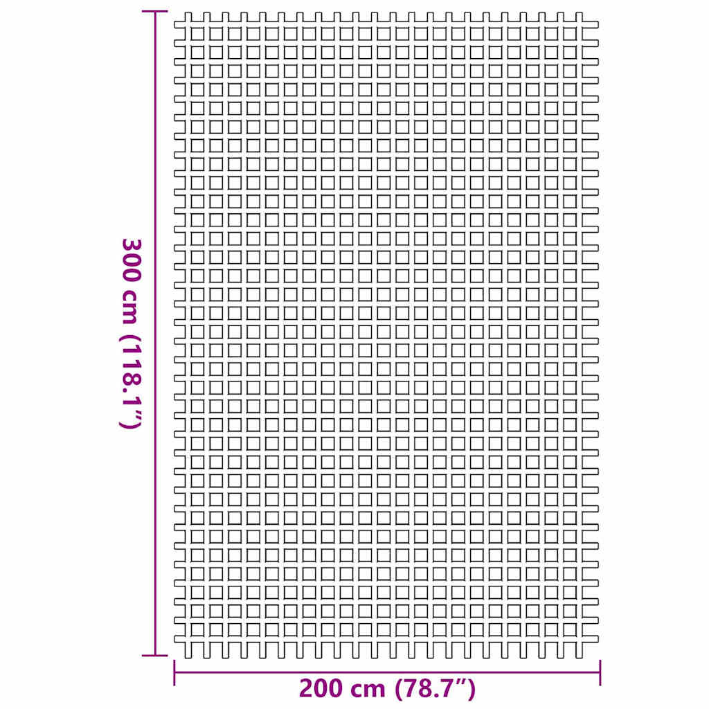 Palapinės kilimėlis Žalia 300 x 200 cm Poliesteris