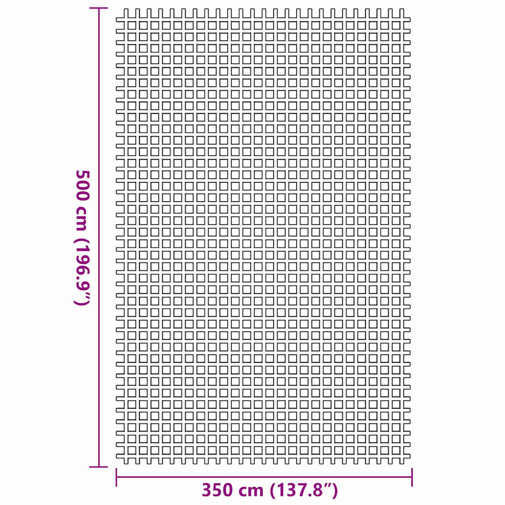 Palapinės kilimėlis Žalia 500 × 350 cm Poliesteris