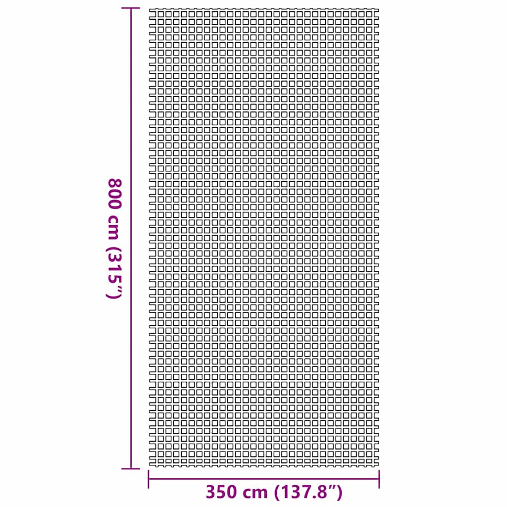 Palapinės kilimėlis Žalia 800 x 350 cm Poliesteris