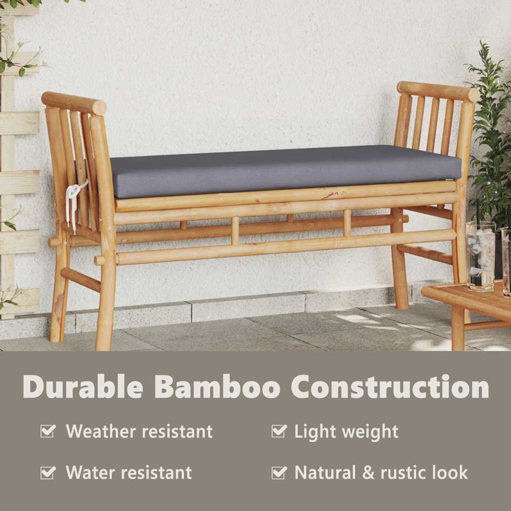 Sodo suolas su pagalve 110 cm Bambuko