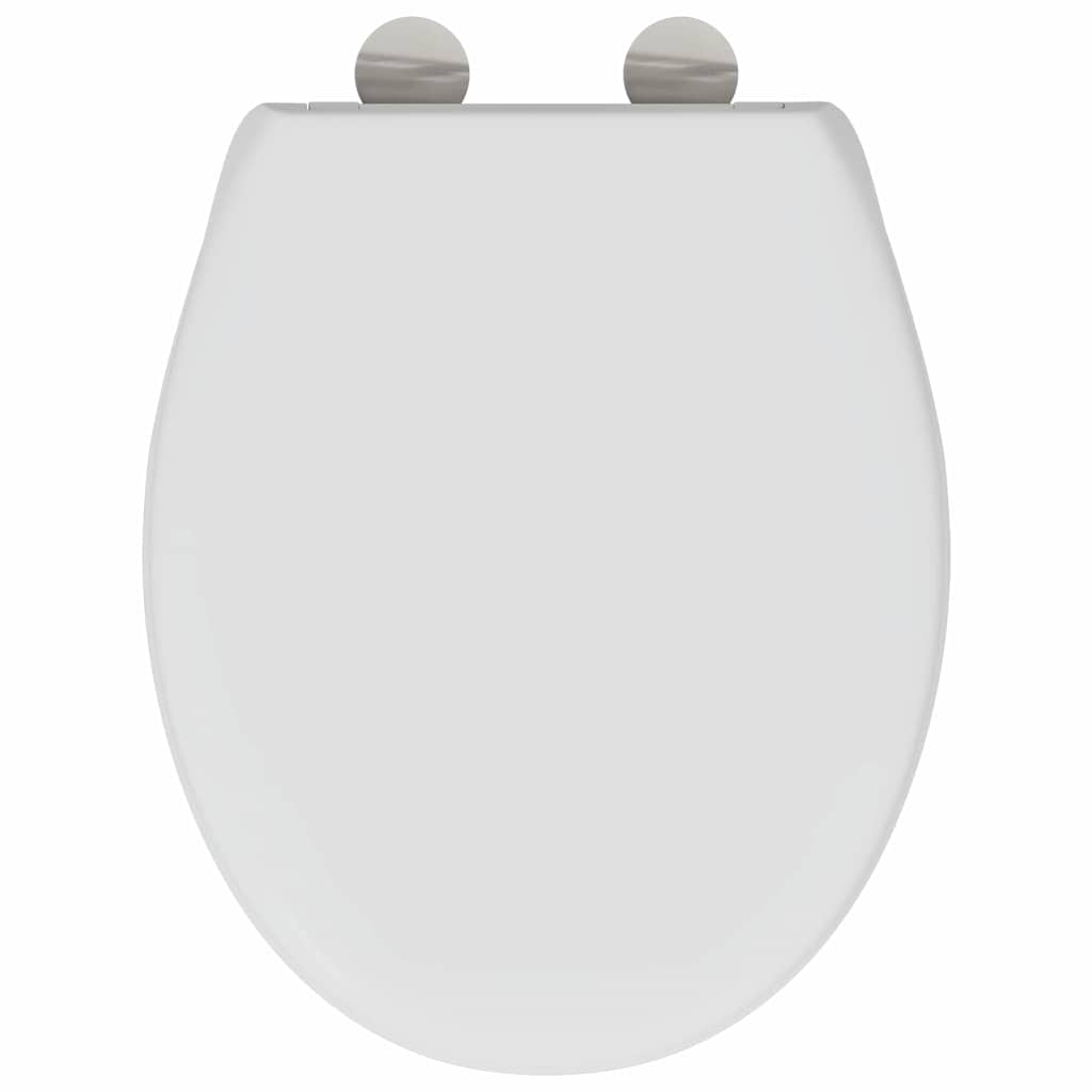 Greito atleidimo tualeto sėdynė Balta 44.8 x 37.3 x 4.2 cm