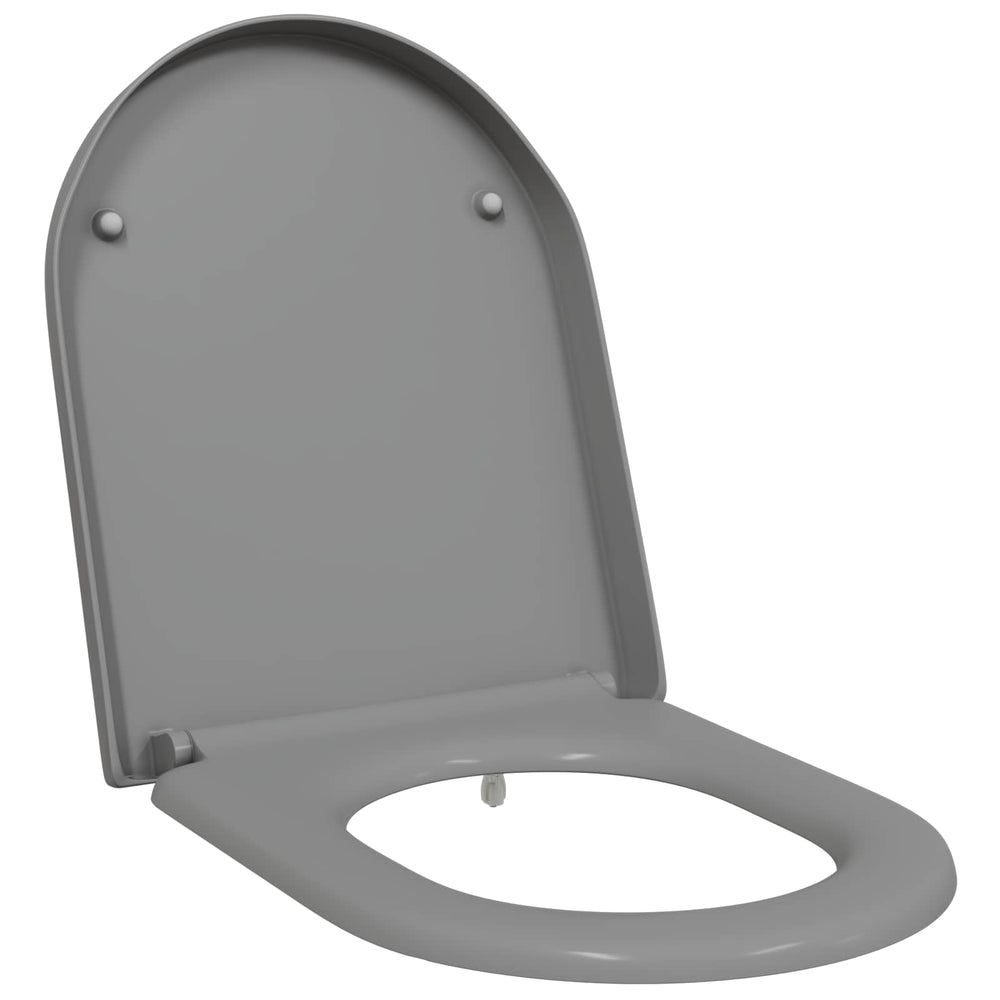 Quick Release Toilet Seat Grey 46.2 x 36 x 4.3 cm