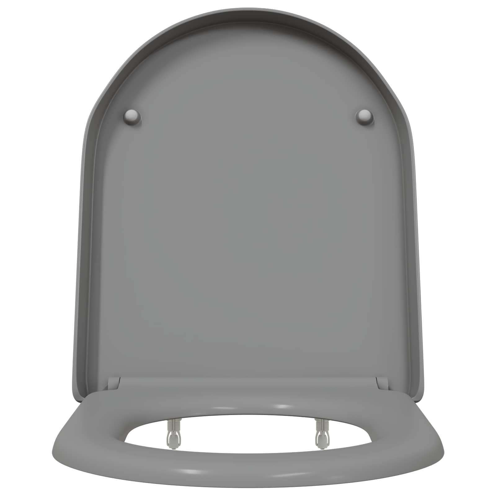 Quick Release Toilet Seat Grey 46.2 x 36 x 4.3 cm
