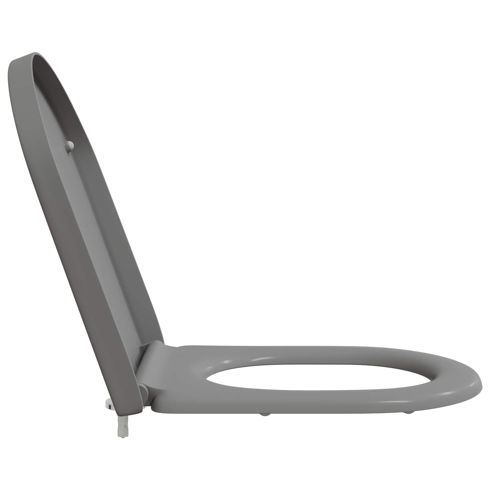 Quick Release Toilet Seat Grey 46.2 x 36 x 4.3 cm