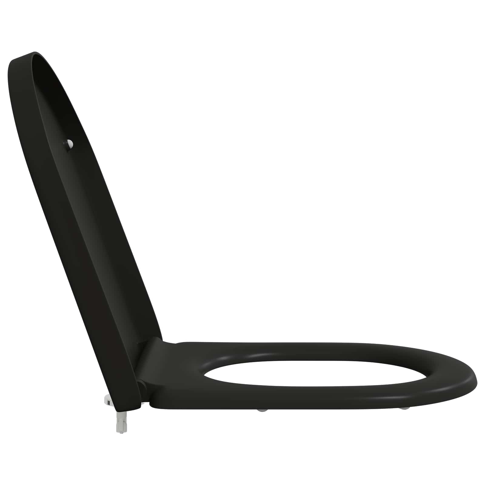 Greito atleidimo tualeto sėdynė Juoda 46.2 x 36 x 4.3 cm