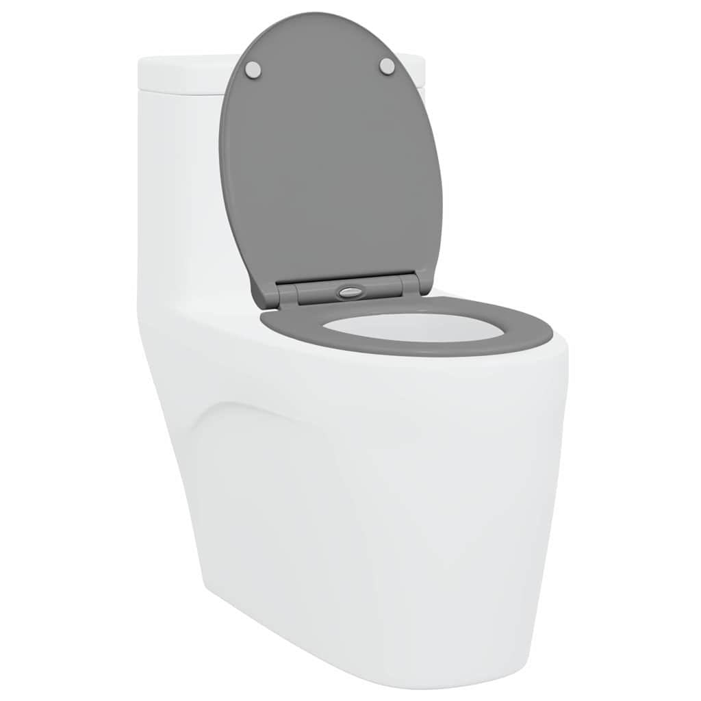 Greito atleidimo tualeto sėdynė Pilka 45.5 x 37.5 x 3.8 cm