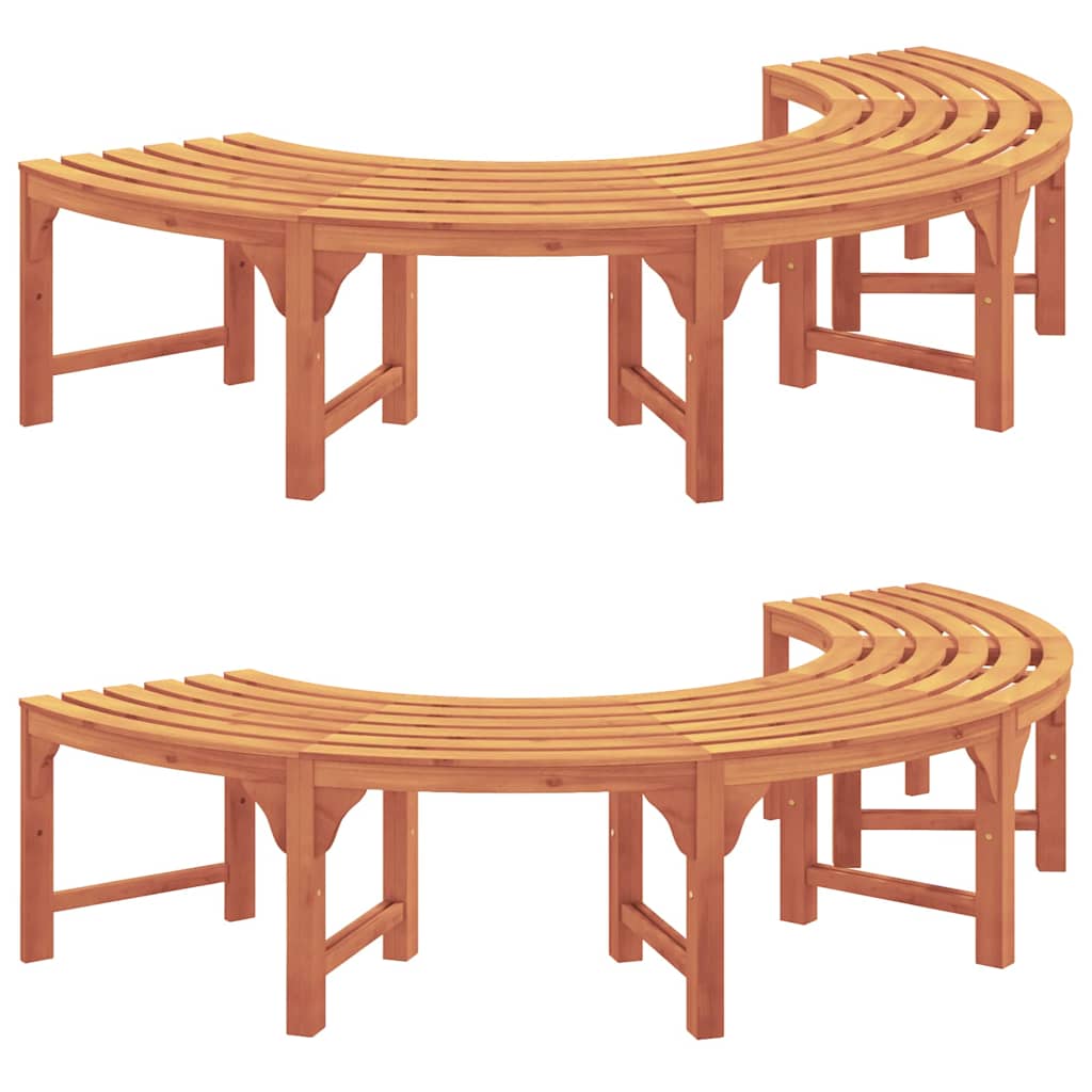 Medžio suolelis 2 pcs Natūrali 160 x 80 x 45cm
