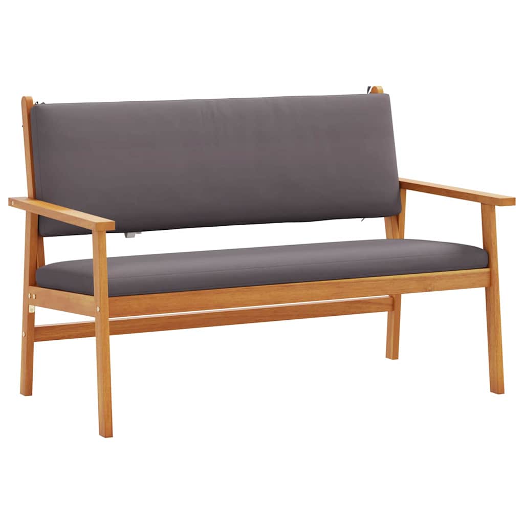 5-piece garden sofa set with cushions, solid acacia wood