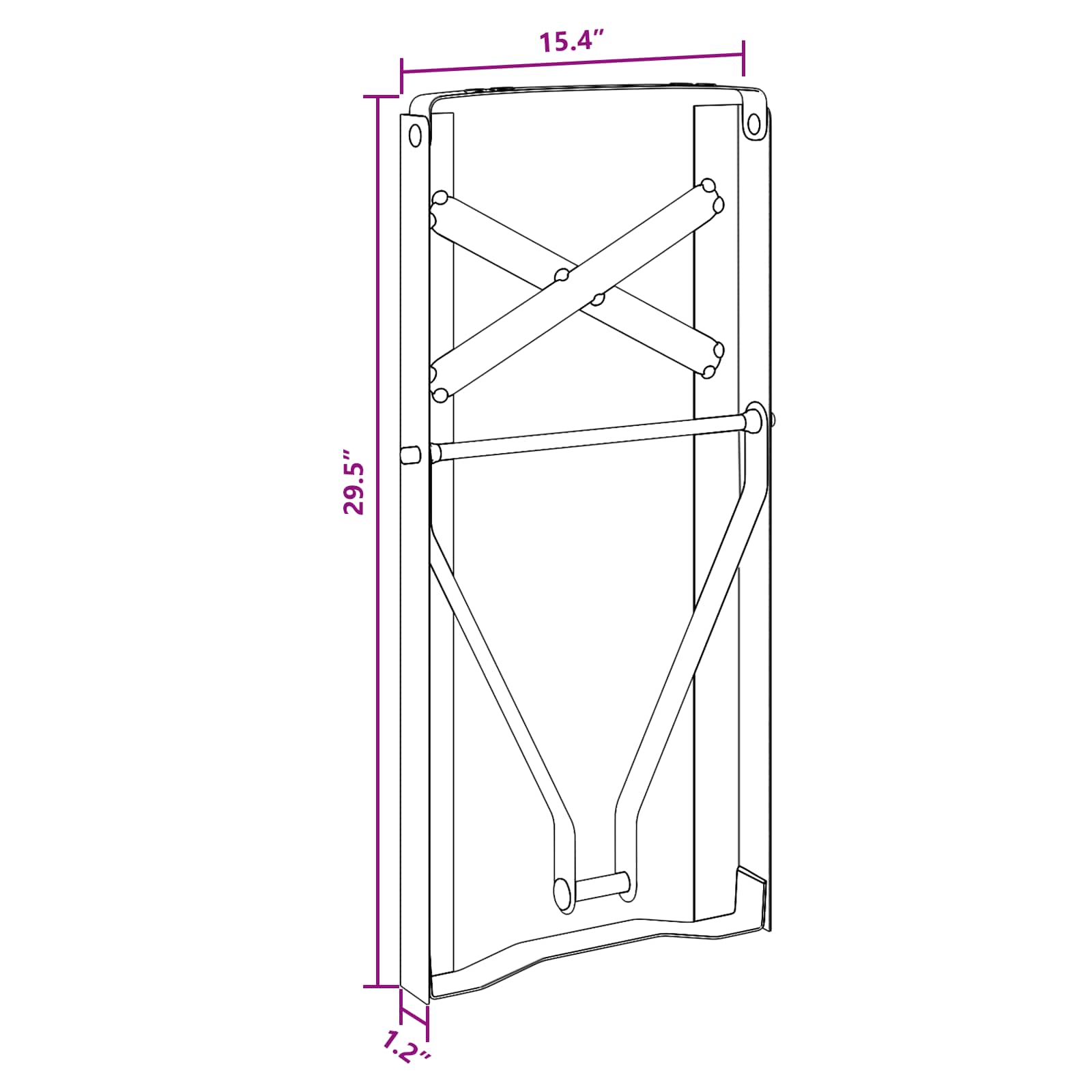 Alaus stalo koja 2 pcs Juoda 39 x 3 x 75 cm
