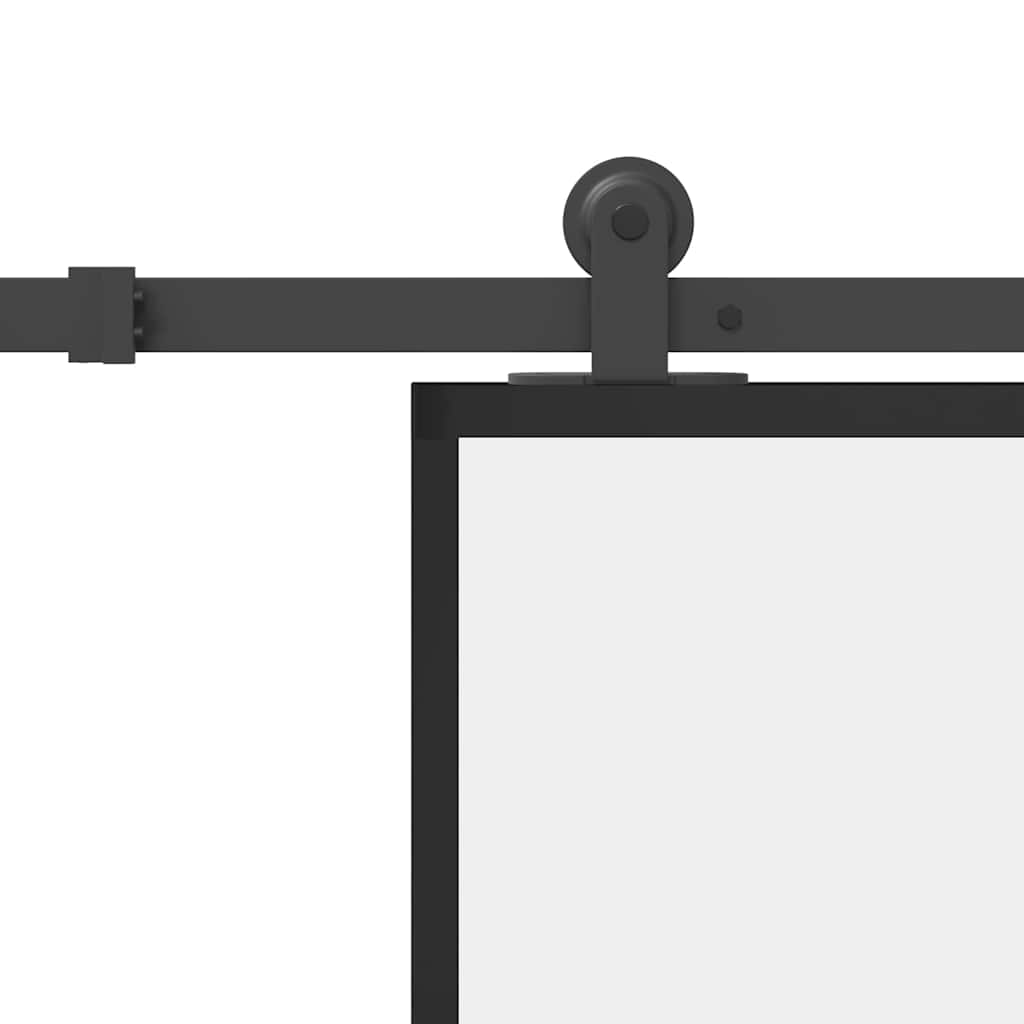 Sliding door with fitting kit, 76x205cm, ESG and aluminium