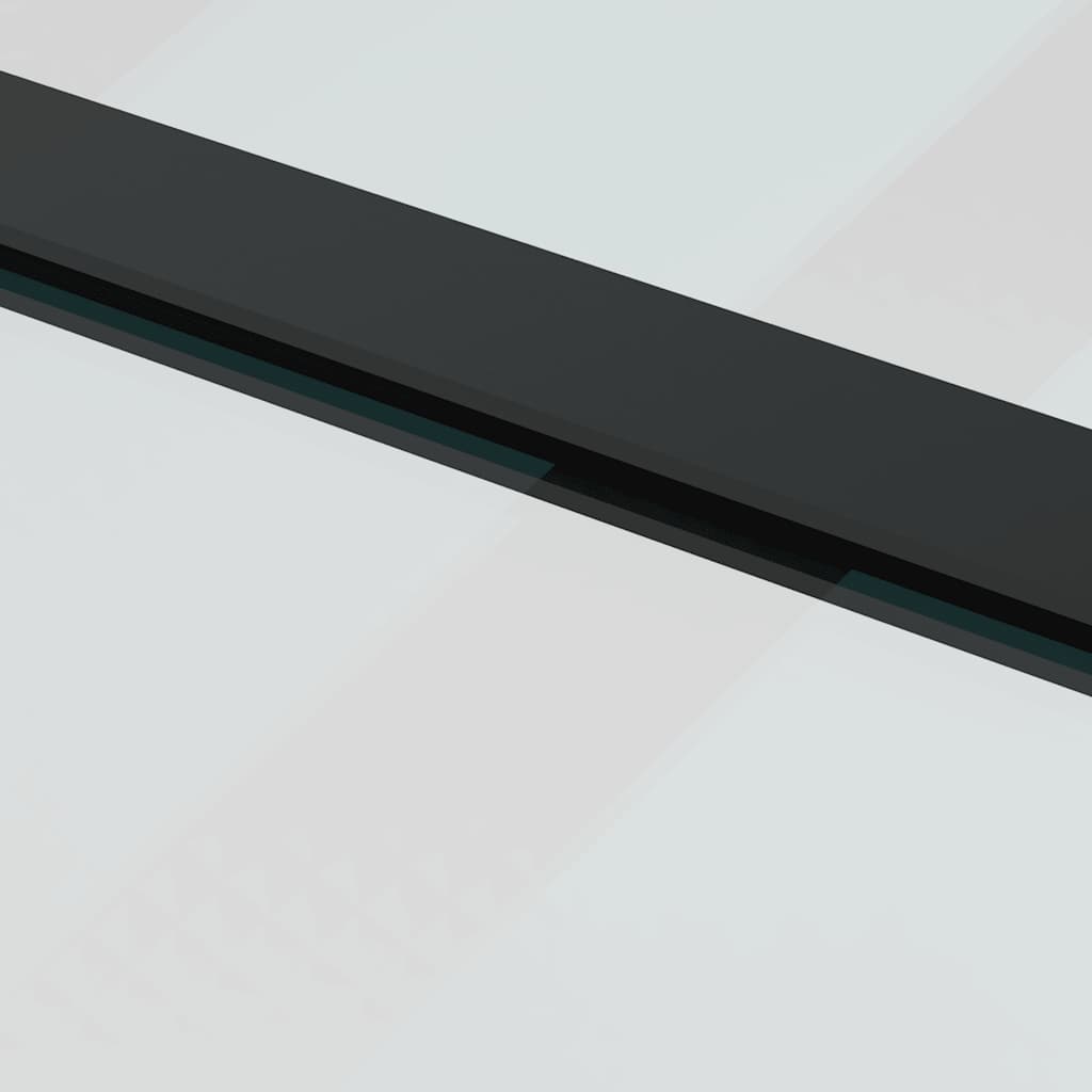 Sliding door with fitting kit, 76x205cm, ESG and aluminium