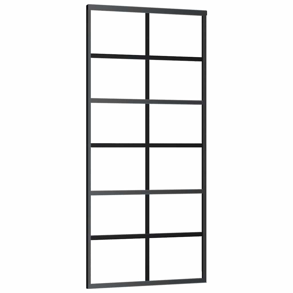 Stumdomos durys su įrangos rinkiniu, 90x205cm, ESG ir aliuminis