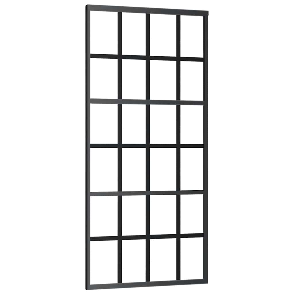 Stumdomos durys su įrangos rinkiniu, 90x205cm, ESG ir aliuminis