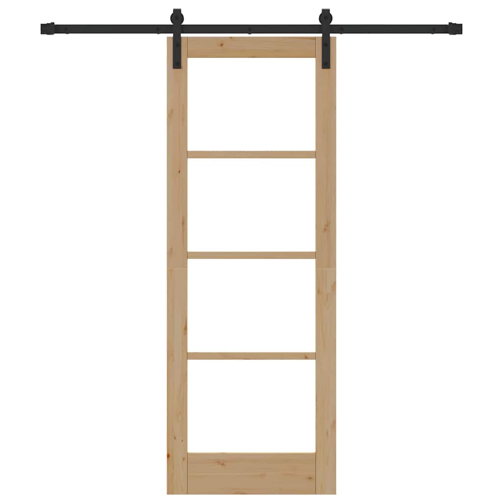 Slankios durys ORKDAL Natūrali ir juoda 73,5 x 198,5 cm