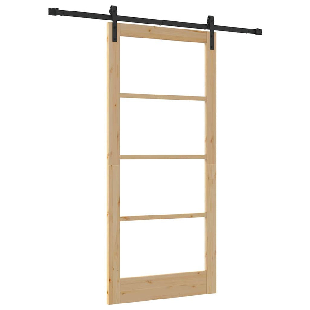 Slankios durys ORKDAL Natūrali ir juoda 93 x 202 cm