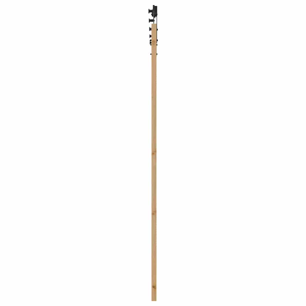 Bīdāmās durvis ORKDAL dabīgā krāsā un melnas 93 x 211 cm