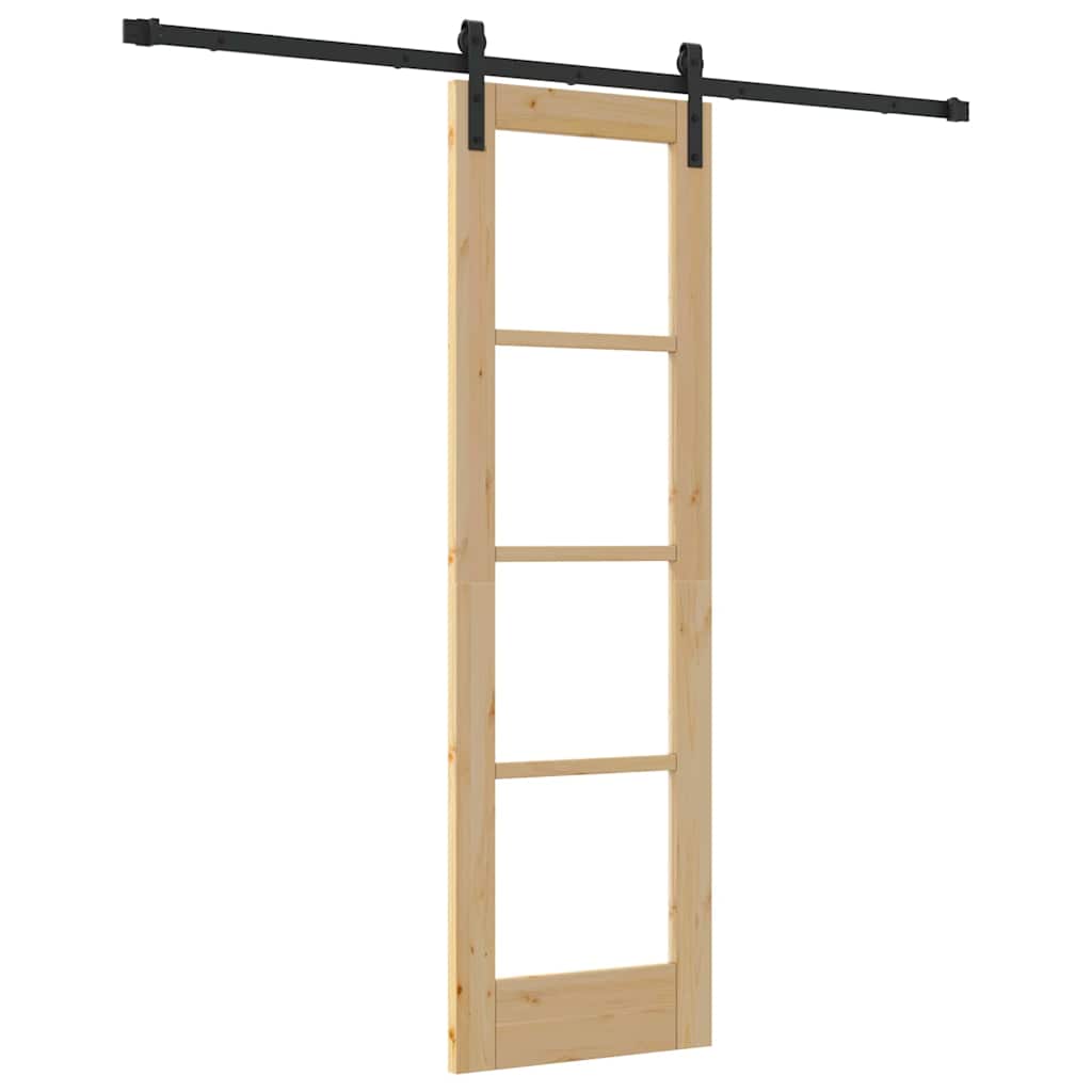 Slankios durys ORKDAL Natūrali ir juoda 61 x 198,5 cm