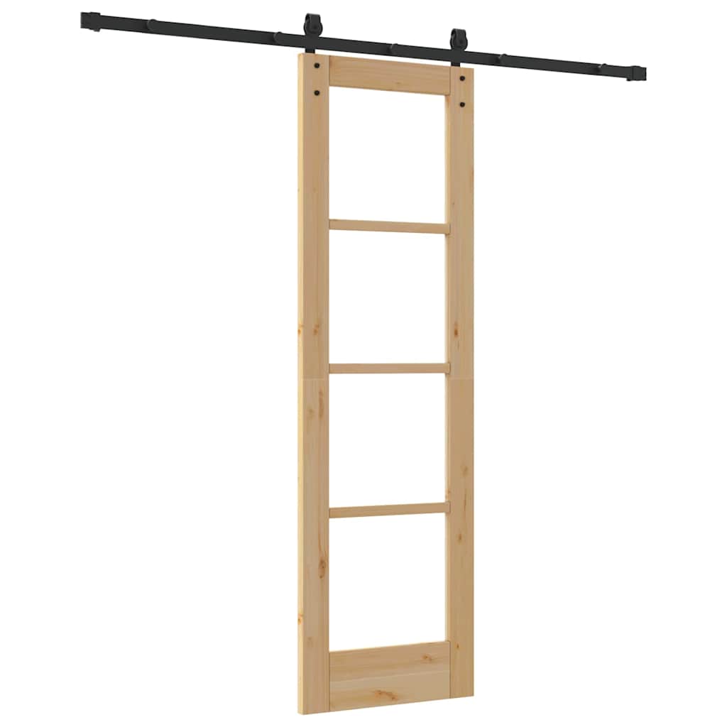 Slankios durys ORKDAL Natūrali ir juoda 61 x 198,5 cm