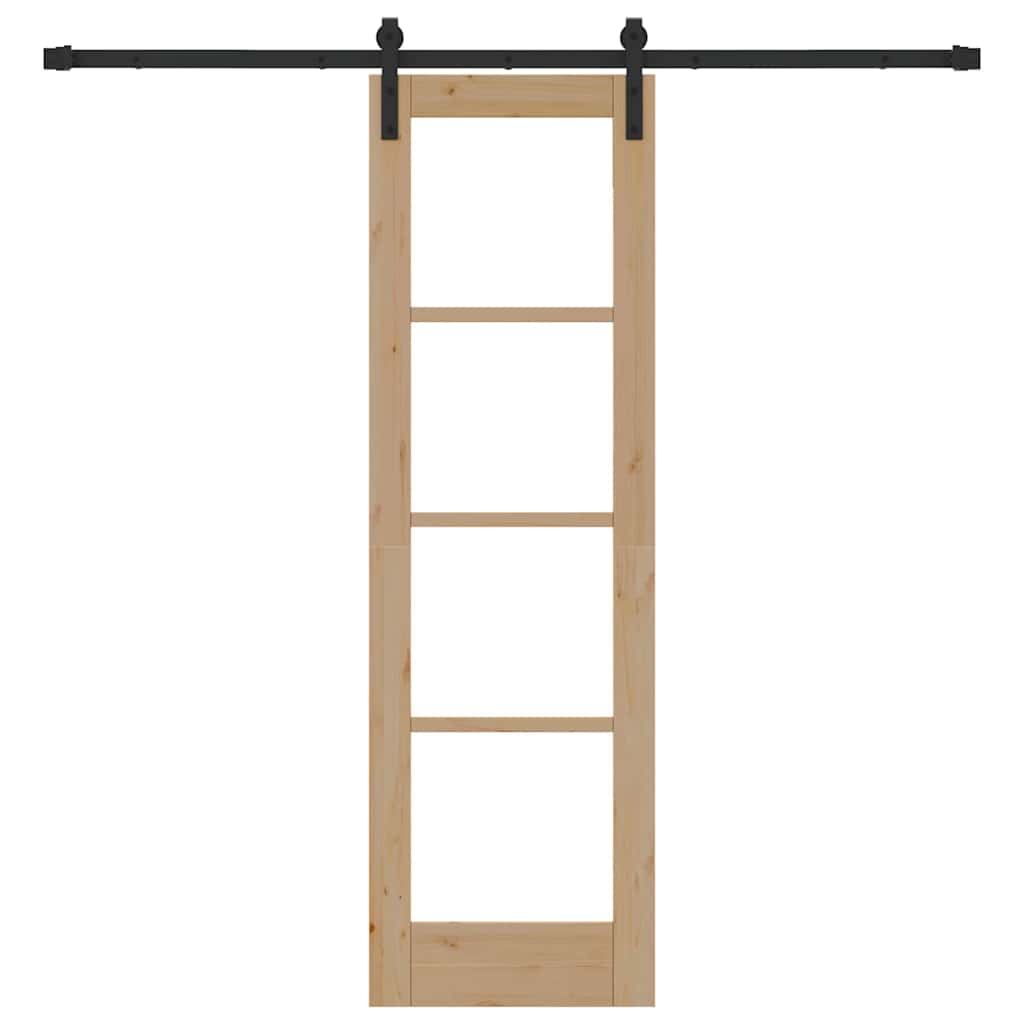 Slankios durys ORKDAL Natūrali ir juoda 61 x 198,5 cm