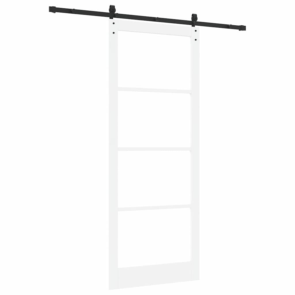 Bīdāmās durvis ORKDAL Baltā un melnā krāsā 93 x 232 cm