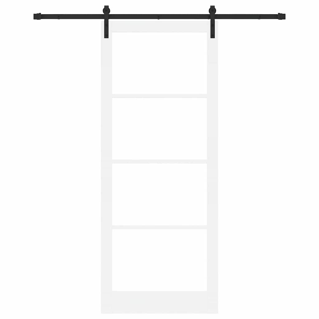 Bīdāmās durvis ORKDAL Baltā un melnā krāsā 93 x 232 cm