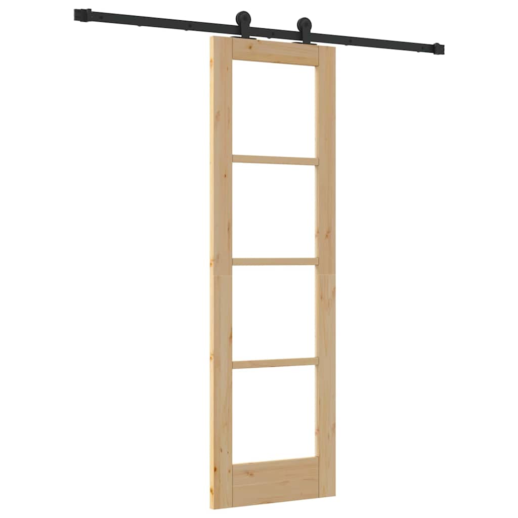 Slankios durys ORKDAL Natūrali ir juoda 61 x 198,5 cm