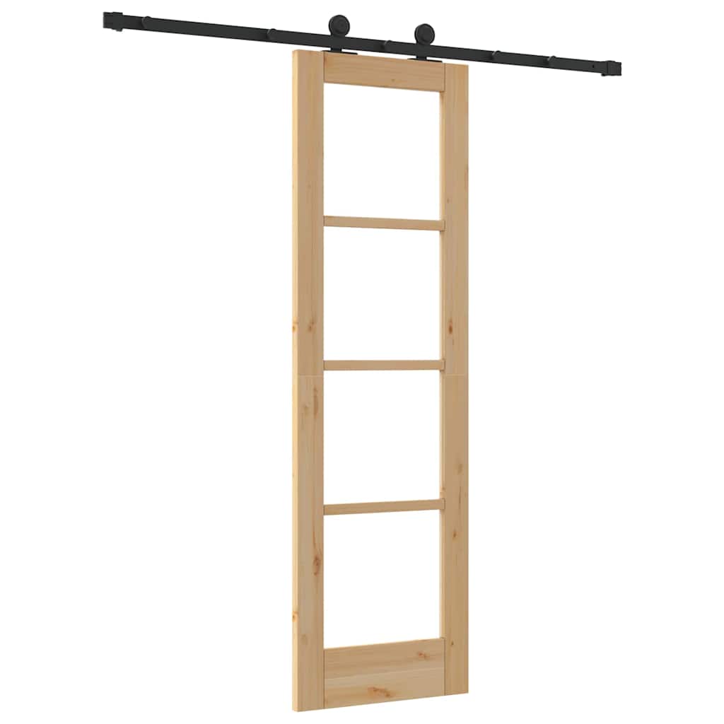 Slankios durys ORKDAL Natūrali ir juoda 61 x 198,5 cm
