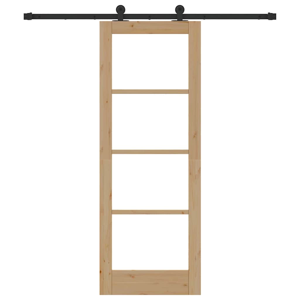 Slankios durys ORKDAL Natūrali ir juoda 73,5 x 198,5 cm
