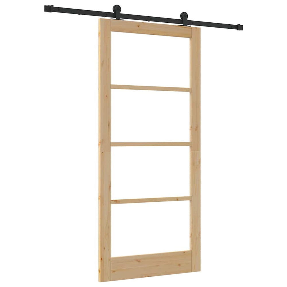 Slankios durys ORKDAL Natūrali ir juoda 93 x 202 cm
