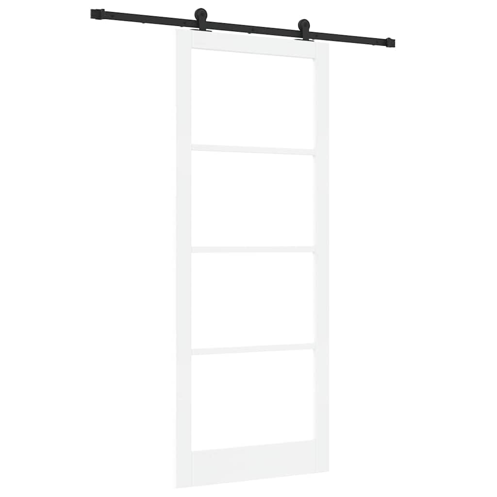 Bīdāmās durvis ORKDAL Baltā un melnā krāsā 93 x 232 cm