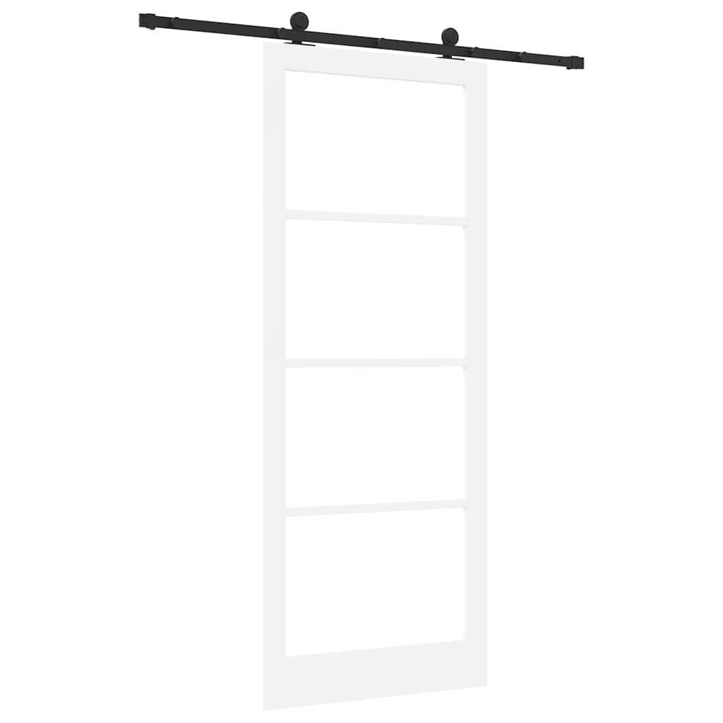 Bīdāmās durvis ORKDAL Baltā un melnā krāsā 93 x 232 cm