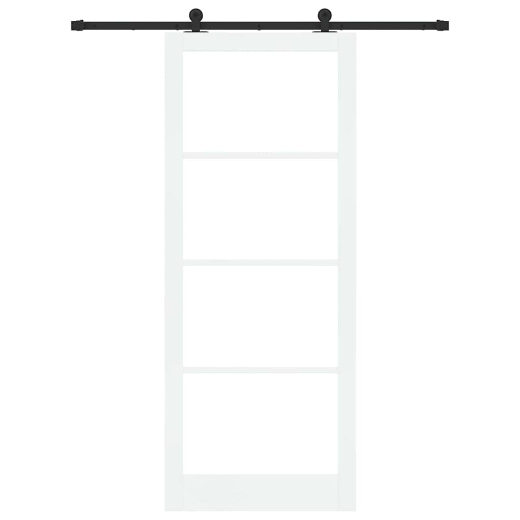 Bīdāmās durvis ORKDAL Baltā un melnā krāsā 93 x 232 cm