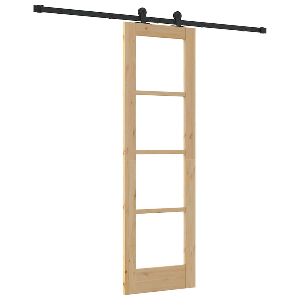 Slankios durys ORKDAL Natūrali ir juoda 61 x 198,5 cm