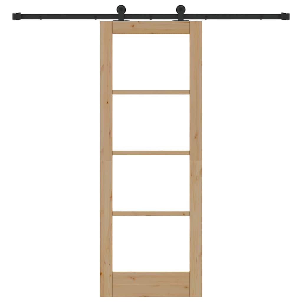 Slankios durys ORKDAL Natūrali ir juoda 73,5 x 198,5 cm