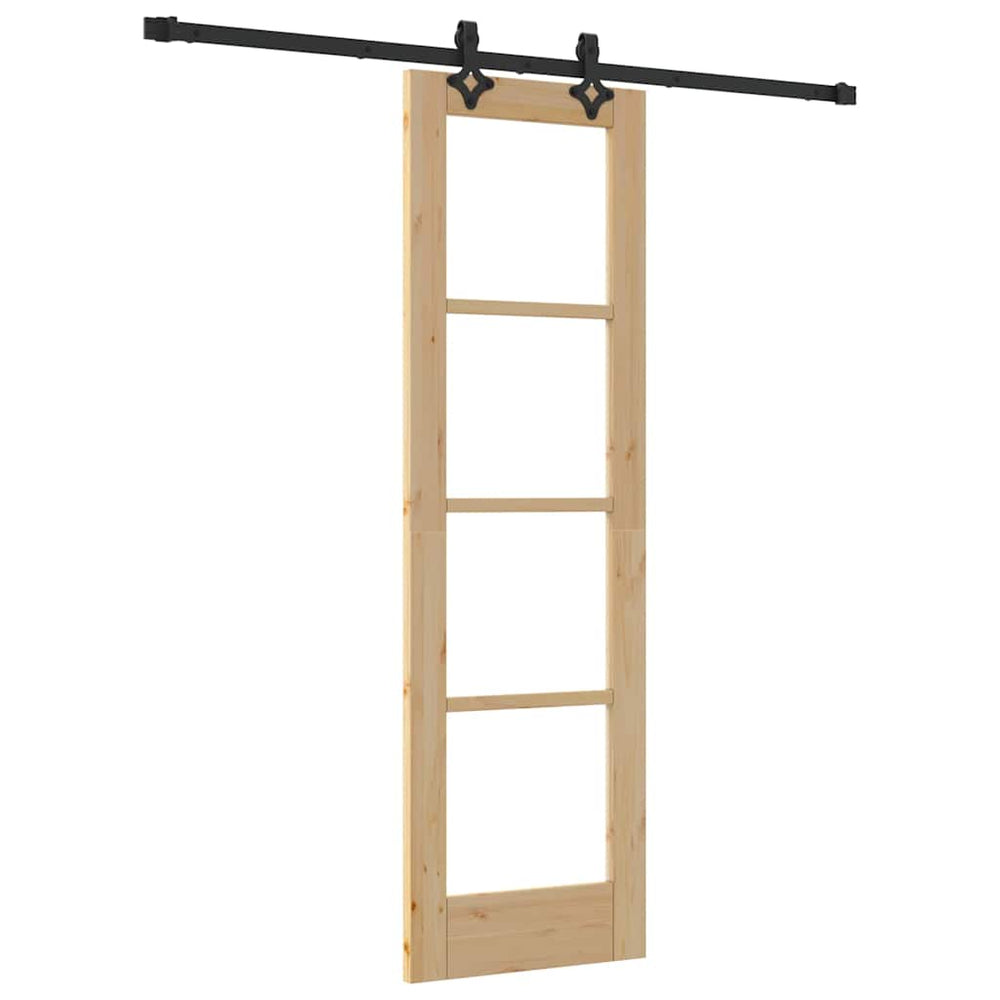Slankios durys ORKDAL Natūrali ir juoda 61 x 198,5 cm