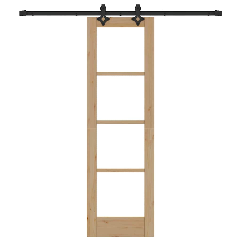Slankios durys ORKDAL Natūrali ir juoda 61 x 198,5 cm