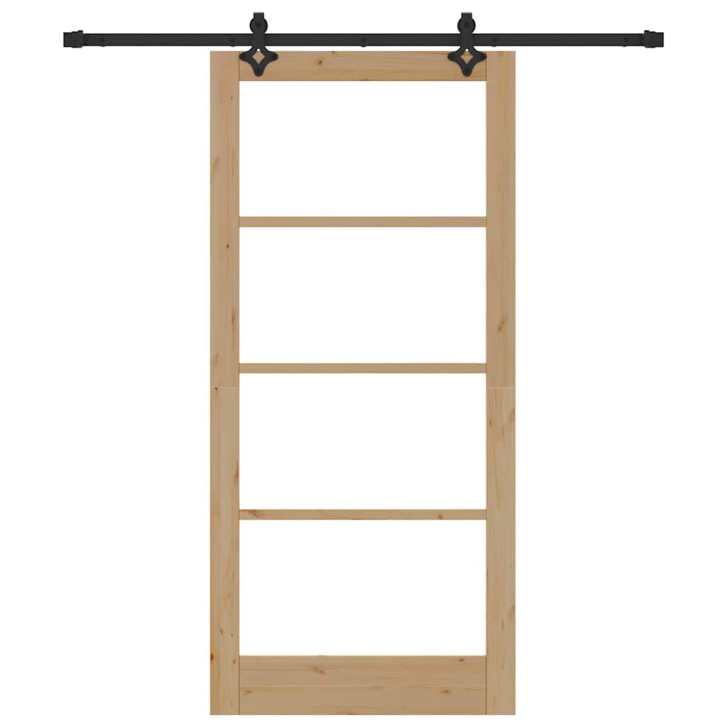 Slankios durys ORKDAL Natūrali ir juoda 93 x 202 cm