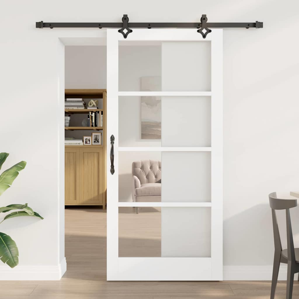 Slankios durys ORKDAL Balta ir juoda 93 x 202 cm