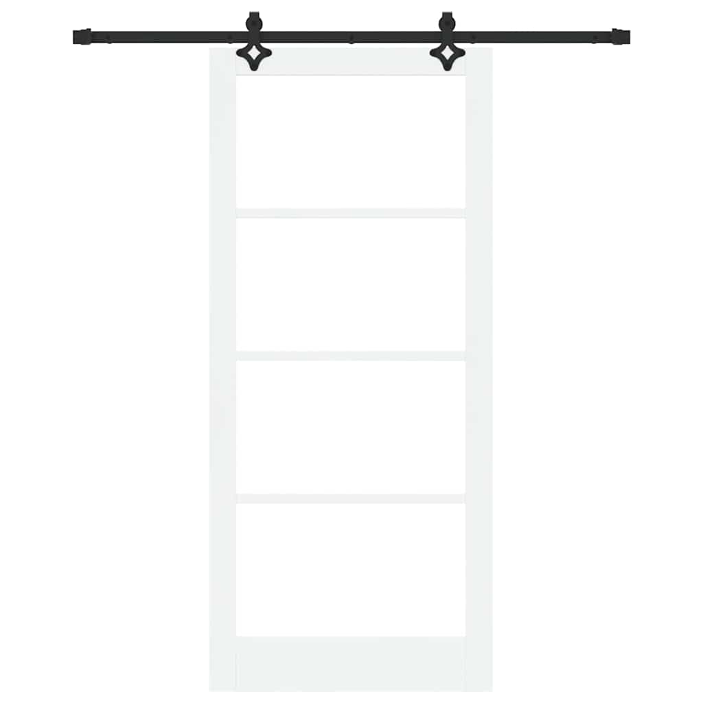 Slankios durys ORKDAL Balta ir juoda 93 x 211 cm