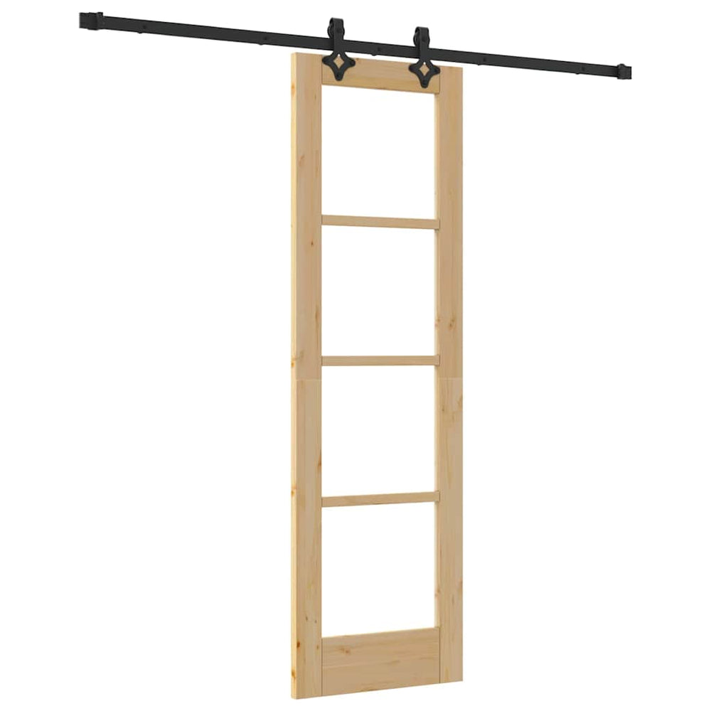 Slankios durys ORKDAL Natūrali ir juoda 61 x 198,5 cm